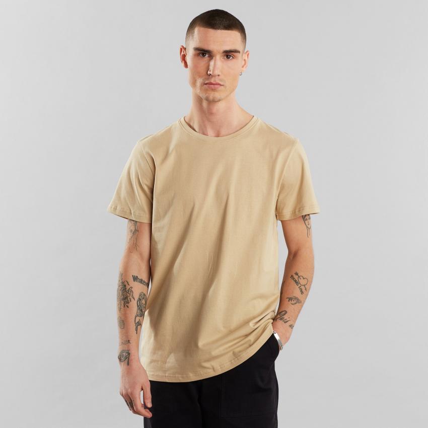 Quote Absence deck T-shirt Homme | T-shirt Uni Stockholm Base Beige | Dedicated » Crooked  Current